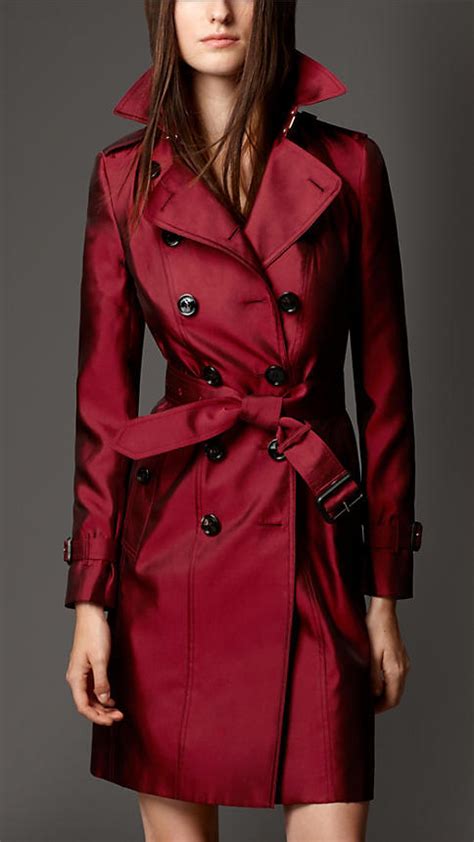 silk trench coat burberry|burberry trench coat women outlet.